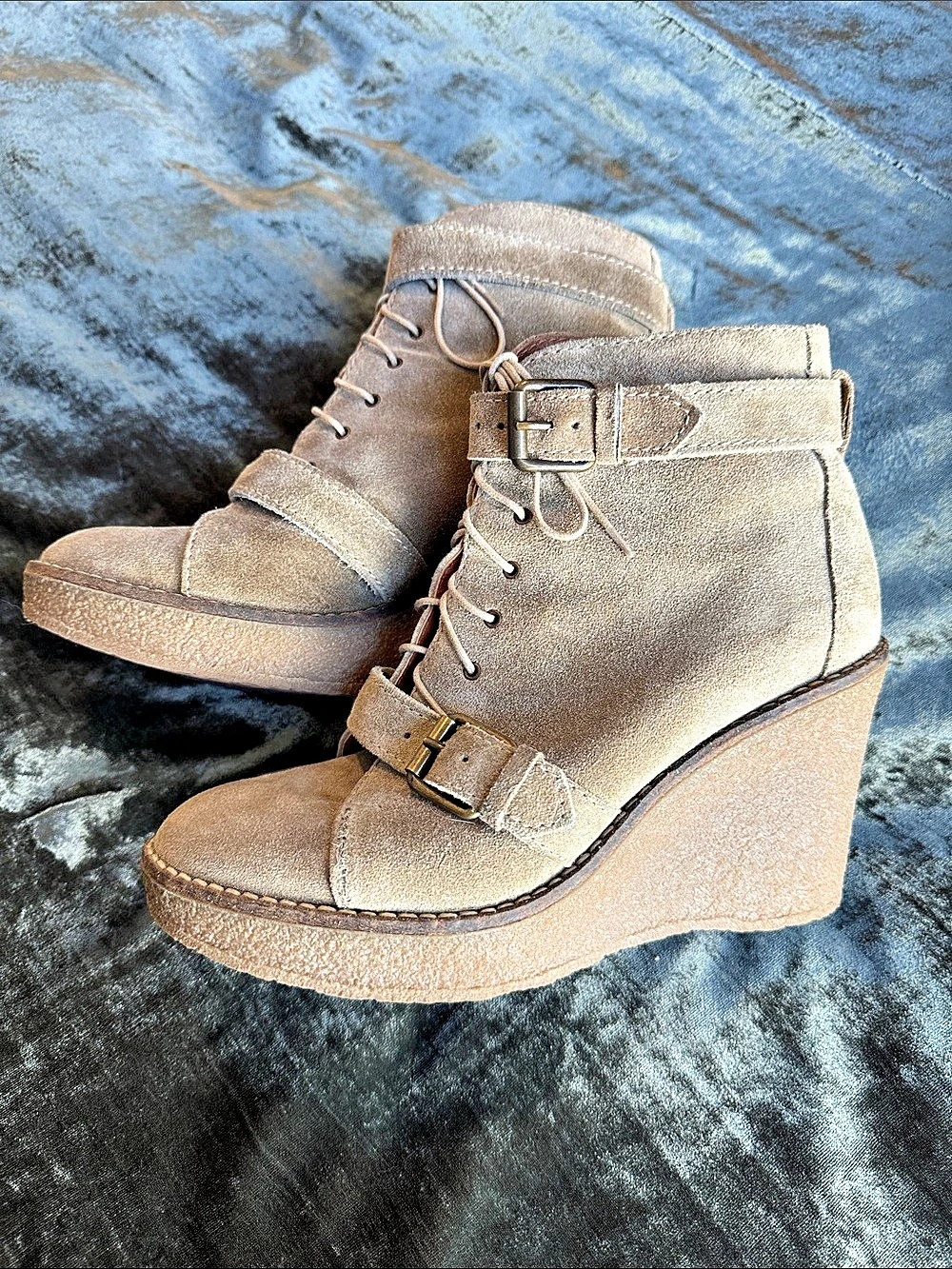 Madewell 1937 Footwear Leather Wedge Booties